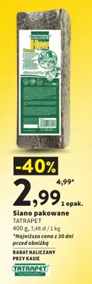 Siano pakowane Tatrapet promocja w Intermarche