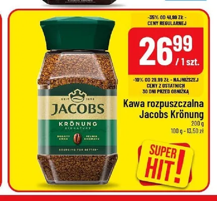 Kawa rozpuszczalna Jacobs Krönung promocja w POLOmarket