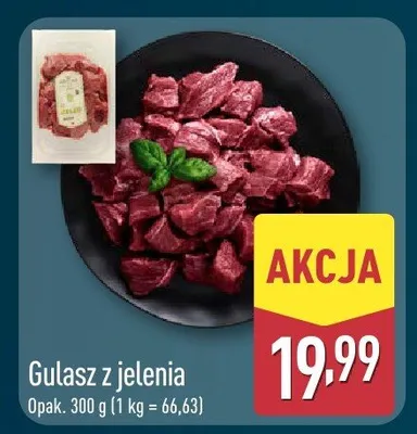 Gulasz z jelenia promocja w Aldi