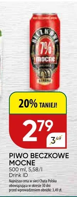 Piwo Beczkowe Mocne promocja w Chata Polska