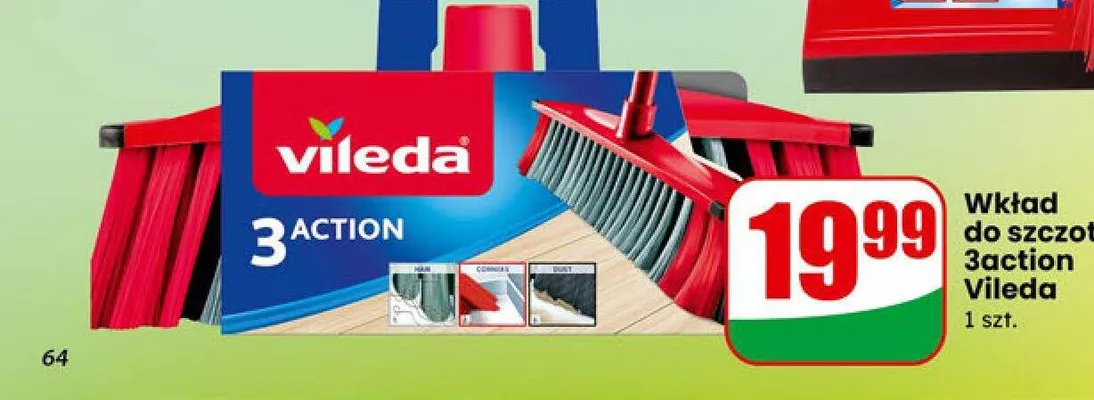 Wkład do szczotki 3action promocja w Dino