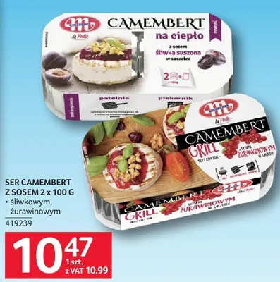 Ser Camembert z sosem żurawinowym Mlekovita 2x100g promocja w Selgros