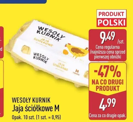 Jaja ściółkowe M Wesoły Kurnik promocja w Aldi