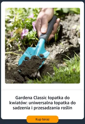 Łopatka do kwiatów Gardena Classic promocja w Amazon