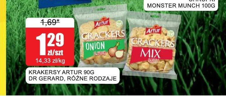 Krakersy Artur Mix promocja w Bingo
