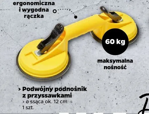 Podwójny podnośnik z przyssawkami, maks. nośność 60 kg promocja w Netto