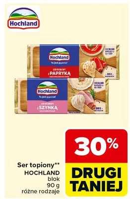 Ser topiony blok różne rodzaje promocja w Carrefour