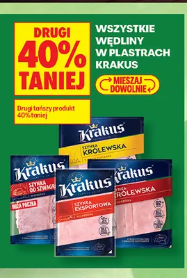 Wędliny w plastrach Krakus promocja w Biedronka
