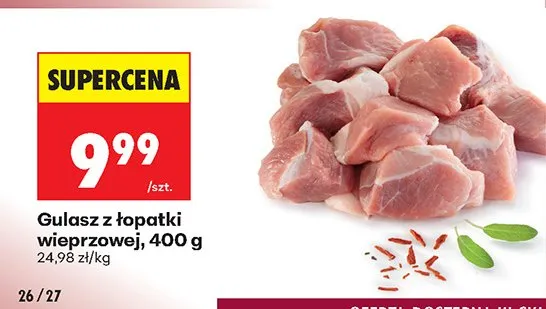 Gulasz z łopatki wieprzowej promocja w Biedronka