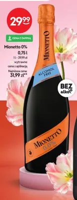 Wino musujące 0% 0.75l promocja w Żabka