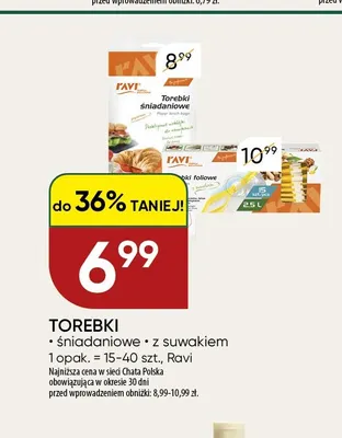 Torebki śniadaniowe Ravi promocja w Chata Polska