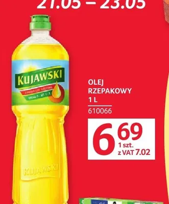 Olej rzepakowy Kujawski promocja w Selgros
