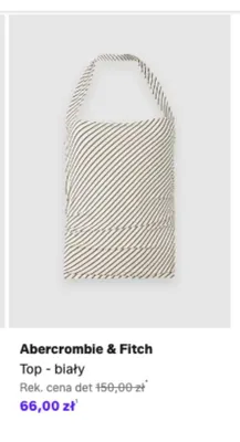 Top Abercrombie & Fitch biały promocja w Lounge by Zalando