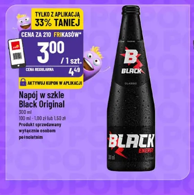 Napój w szkle Black Original promocja w POLOmarket