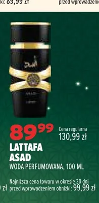 Woda perfumowana Lattafa Asad promocja w Drogerie Natura