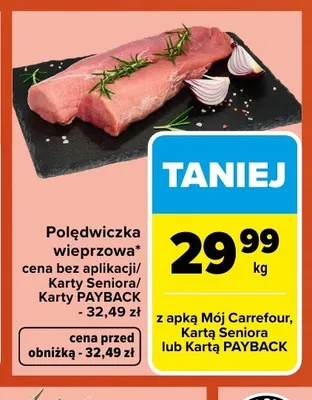 Polędwiczka wieprzowa promocja w Carrefour
