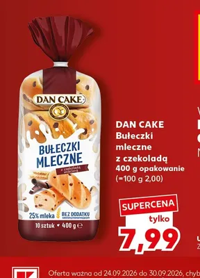 Bułeczki mleczne z czekoladą Dan Cake promocja w Kaufland