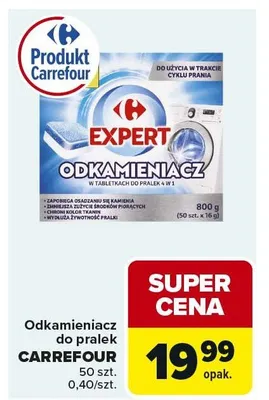 Odkamieniacz do pralek CARREFOUR 50 szt. promocja w Carrefour