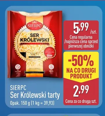 Ser Królewski tarty Sierpc promocja w Aldi