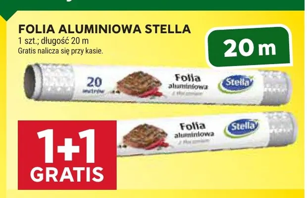 Folia aluminiowa Stella 20 m promocja w Stokrotka