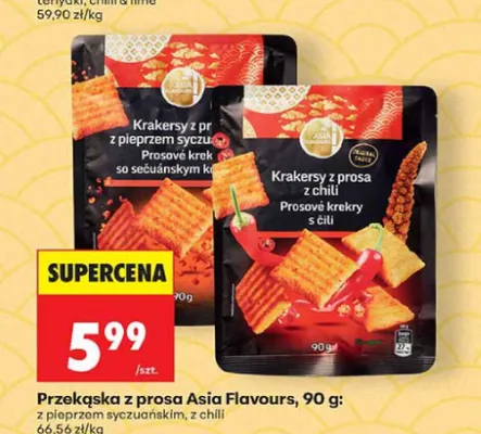 Krakersy z prosa z chili Asia Flavours promocja w Biedronka