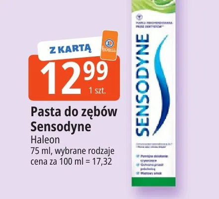 Pasta do zębów Sensodyne promocja w Leclerc