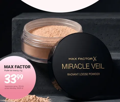 Puder do twarzy Miracle Veil Radiant Loose Powder promocja w Rossmann
