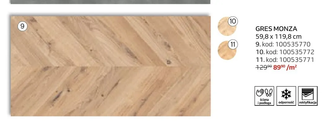 Gres Monza 59,8x119,8 cm Senti promocja w Komfort