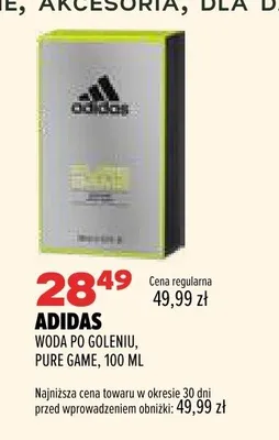 Woda po goleniu Adidas Pure Game promocja w Drogerie Natura