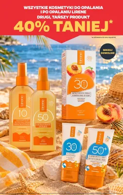 Olejek przyspieszający opalanie karotenowy Lirene SPF 10 promocja w Netto