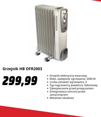Grzejnik Hb OFR2003 promocja w Media Markt