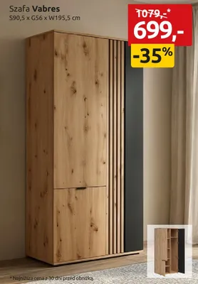 Szafa Vabres S90,5xG56xW195,5cm promocja w Black Red White