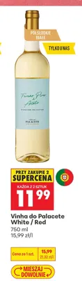Wino białe Vinha do Palacete White promocja w Biedronka