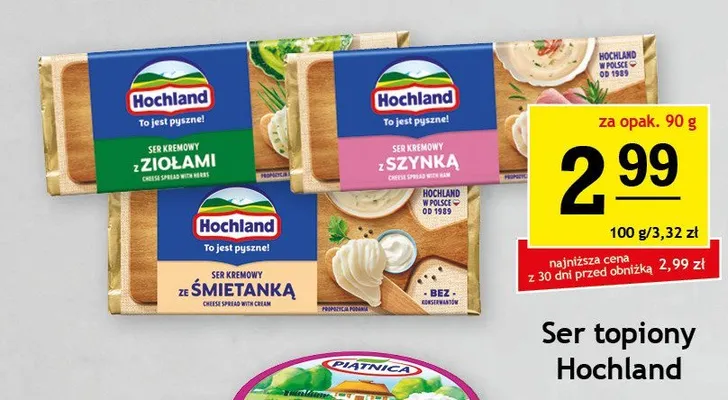 Ser topiony Hochland z szynką promocja w Gram Market