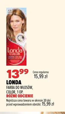 Farba do włosów Color Londa promocja w Drogerie Natura