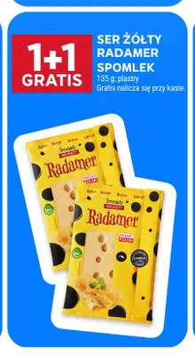 Ser żółty w plastrach Radamer Spomlek promocja w Stokrotka