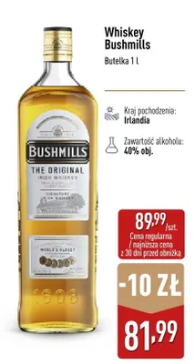 Whiskey Bushmills The Original promocja w Aldi