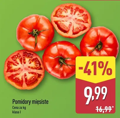 Pomidory mięsiste promocja w Aldi