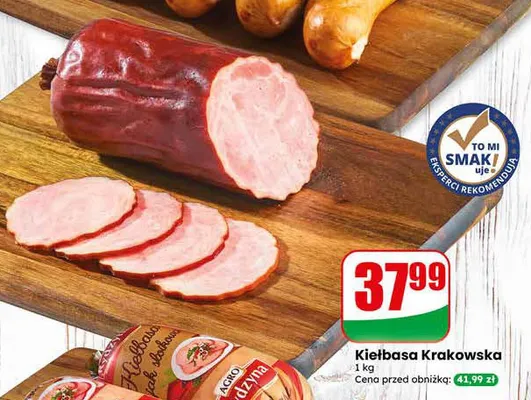 Kiełbasa krakowska 1kg promocja w Dino