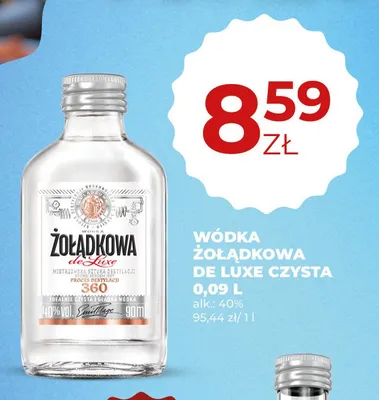 Wódka Żołądkowa de Luxe Czysta promocja w Duży Ben