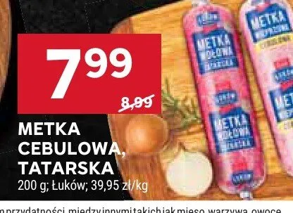 Metka cebulowa, tatarska Łuków promocja w Stokrotka