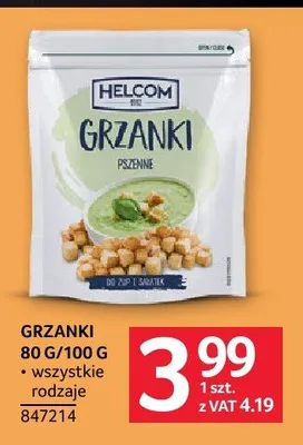 Grzanki Helcom 80g/100g promocja w Selgros