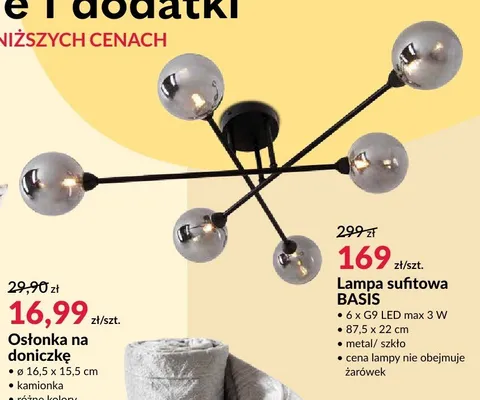 Lampa sufitowa BASIS promocja w Salony Agata