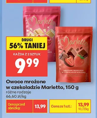 Owoce mrożone w czekoladzie Marletto promocja w Biedronka
