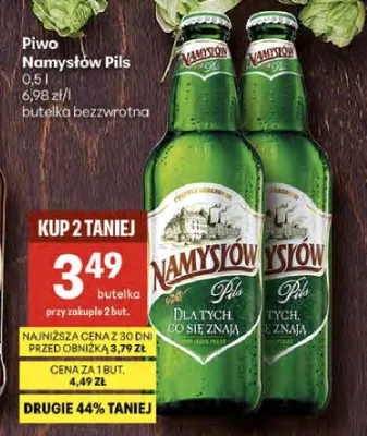 Piwo Namysłów Pils promocja w Delikatesy Centrum