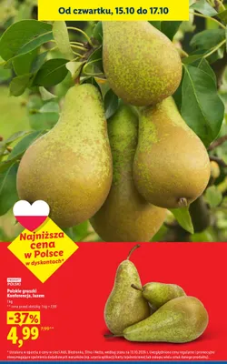 Gruszki polskie Konferencja luzem promocja w Lidl