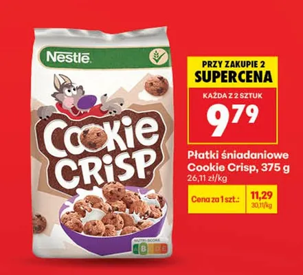 Płatki śniadaniowe Nestle Cookie Crisp promocja w Biedronka