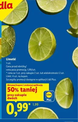 Limetki promocja w Lidl