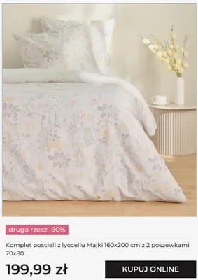 Komplet pościeli z lyocellu Majki Home&You 160x200 cm z 2 poszewkami 70x80 promocja w home&you