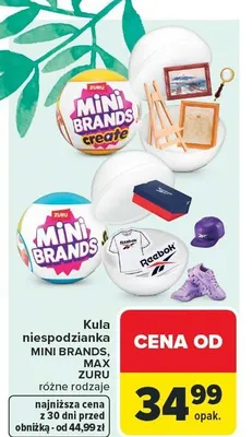 Kula niespodzianka MINI BRANDS, MAX ZURU różne rodzaje promocja w Carrefour